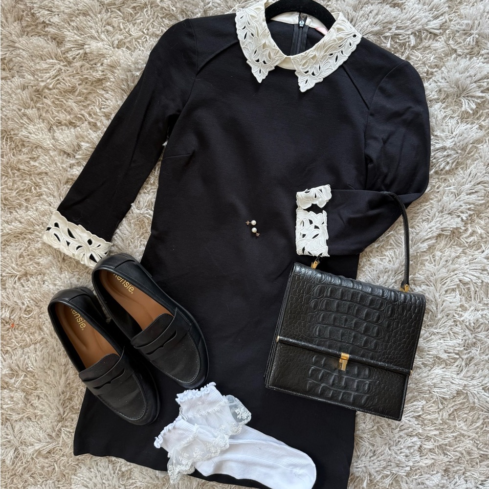 Ted Baker London Currie Lace Collar Tunic